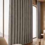 Draperie Petek 14202 Grej L2.50m/H2.60m cu Rejansa de Bară