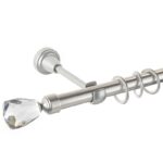 Crystal Cone - set galerie metalica simpla Crom Mat 19 mm