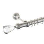Crystal Cone - set galerie metalica simpla Crom Mat 25 mm