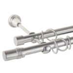 Cylinder- set galerie metalica dubla Crom Mat 19 mm
