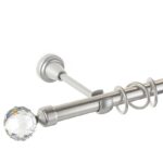 Kula Crystal - set galerie metalica simpla Crom Mat 19 mm