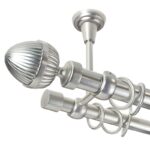 Odeon - set galerie metalica dubla prindere tavan,Crom Mat 25/19 mm