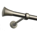 Prince - set galerie metalica simpla Crom Mat 19 mm