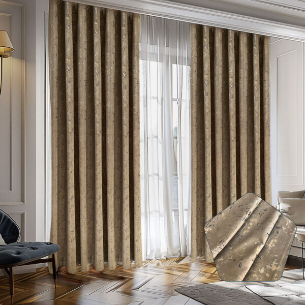 Draperie Luxury Velvet Blackout 80 % Bej