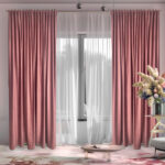 Draperie de Catifea Blackout 70% Rose L2.15m/H2.55m cu Rejansa de 8cm