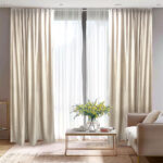 Draperie de Catifea Blackout 70% Fildeş L4m/H2.75m cu Rejansa de 10 cm