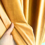 Draperie de Catifea Blackout 70% Muştar L2.50m/H2.50m cu Rejeansa de 6cm - imagine 4