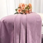 Draperie de Catifea Duo / Roz cu Gri Deschis L1.55m/H2,80m cu Rejansa de 6 cm - imagine 2