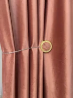 Draperie de Catifea Blackout 80% Rose L4.7m/H2.58m cu Capse - imagine 4