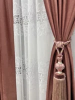Draperie de Catifea Blackout 80% Rose L4.7m/H2.58m cu Capse - imagine 2