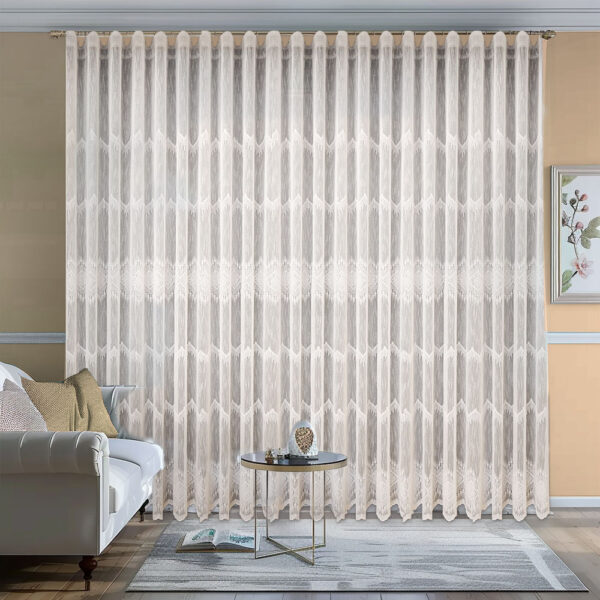 Perdea Brodată Cu Design Exclusiv Crem Sofia
