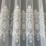 Perdea Reina cu Broderie Imperiala  Alb 25PR088