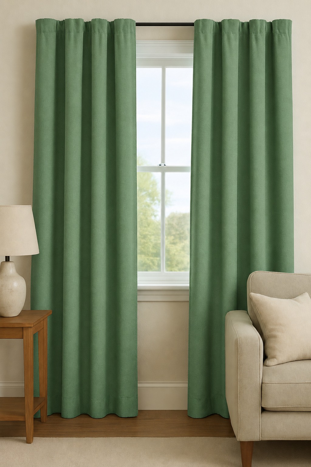 WhatsApp Image 2026-09-07 at 16.02.20 (2) Draperie Diamond Blackout 90% Verde Kaki - imagine 1