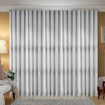 Perdea Elysa  cu Broderie Moderna Gri 25PR104K