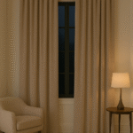Draperie de Catifea Amsterdam Blackout 90% Grej L1.65m/H2.10m cu Capse Auriu Antic