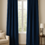 Draperie de Catifea Amsterdam Blackout 90% Albastru Marin