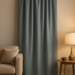 Draperie de Catifea Amsterdam Blackout 90% Mint Blue L 2m/H 2,35m Rejansă Bara