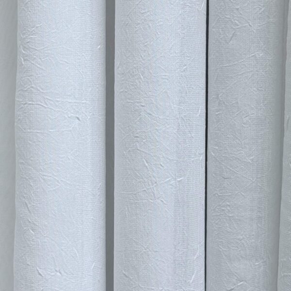 Perdea Matase Creponata Alb