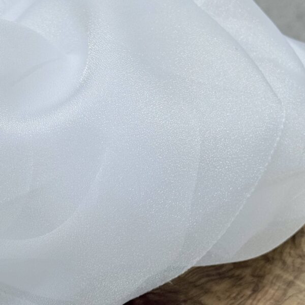 Perdea cu Sclipici Madrid Organza - Alb