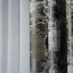 Draperie Elegantă Bella cu Textură Gri-Auriu