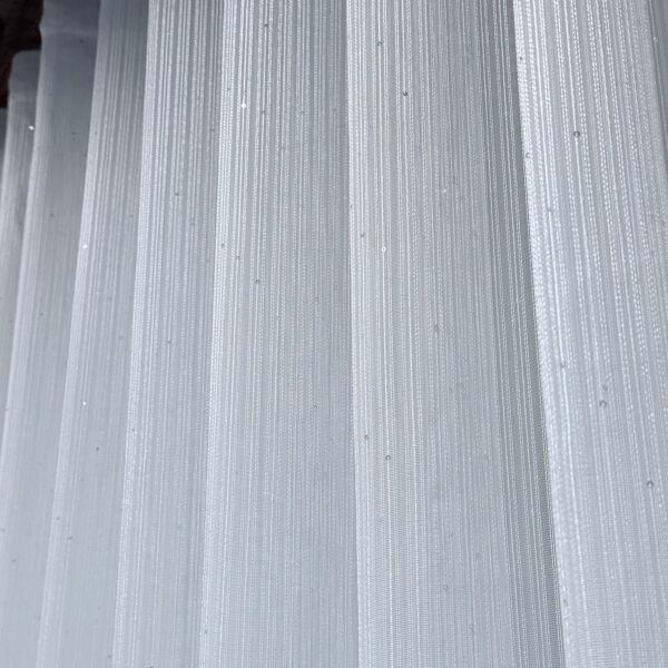 Perdea Striată cu Paiete Argintii Cristalia