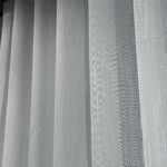 Perdea Sable Simplu cu Striatii Alb