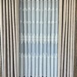 Perdea din Bambus cu Broderie Fină Albă 116596 L4.60m/H2.60m cu Rejansa Wave