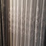 Perdea Mona din Bambus cu Broderie Albă 48107 L4.40m/H2.60m cu Rejansa Wave
