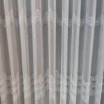 Perdea din Bambus cu Broderie Albă 25PR107