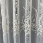 Perdea din Bambus Crem cu Broderie Luxury Butterfly 24784