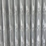Perdea Bambus Brodat Model Copac - Crem/Gri
