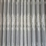 Perdea Evelina din Bambus cu Broderie Fină Crem 25PR080