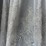 Perdea Evelina cu Broderie Tesuta Gri 25PR080