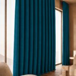 Draperie Petek 14202 Turcoaz L2.40m/H2.60m cu Rejansa de 6cm