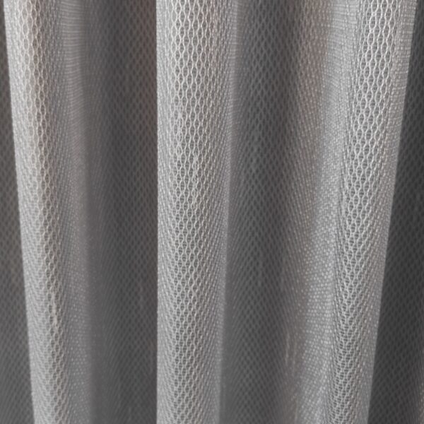 Perdea Texturată Gri cu Dungi