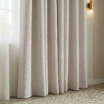 Draperie de Catifea Texturata Valencia Blackout 90% Bej Light - imagine 2