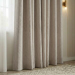 Draperie de Catifea Texturata Valencia Blackout 90% Grej - imagine 2