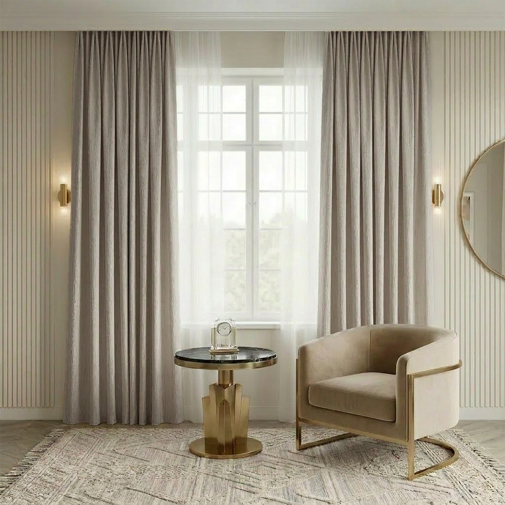 VALENCIA 106 Draperie de Catifea Texturata Valencia Blackout 90% Grej - imagine 1