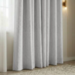 Draperie de Catifea Texturata Valencia Blackout 90% Gri Deschis - imagine 2