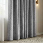 Draperie de Catifea Texturata Valencia Blackout 90% Gri Cenușiu - imagine 2