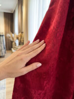 Draperie de Textură Nisip Turcesc Burgundi