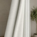 Draperie Ivory de Textură 100% Blackout Lazio - imagine 2