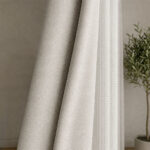 Draperie Crem de Textură 100% Blackout Lazio - imagine 2