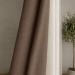 Draperie Maro de Textură 100% Blackout Lazio - imagine 2