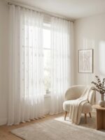 Perdea cu Model din In Alb - imagine 2