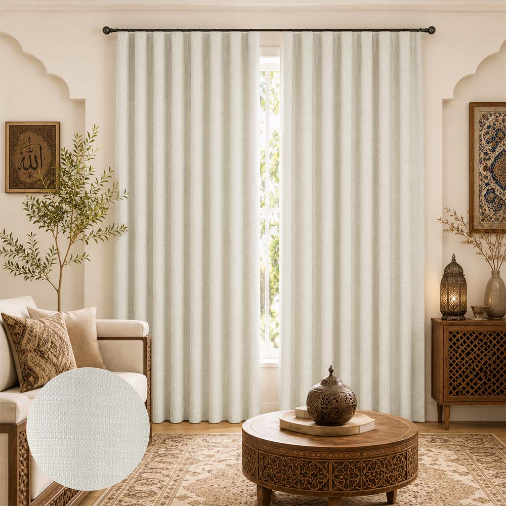 SAO PAULO 101 2-1 Draperie Cu Textura de In Blackout 100% Sao Paulo Ivory - imagine 1