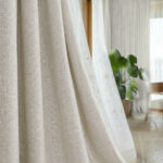 Draperie Cu Textura de In Blackout 100% Sao Paulo Crem-Bej - imagine 2