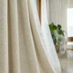 Draperie Cu Textura de In Blackout 100% Sao Paulo Bej-Auriu - imagine 2