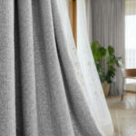 Draperie Cu Textura de In Blackout 100% Sao Paulo Gri Deschis - imagine 2