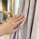 Draperie de Textură Nisip Turcesc Roz Pudră L4.6m/H2.58m cu Rejansă Wave - imagine 3